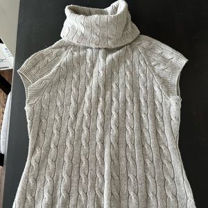 Womens short sleeve cowl neck sweater